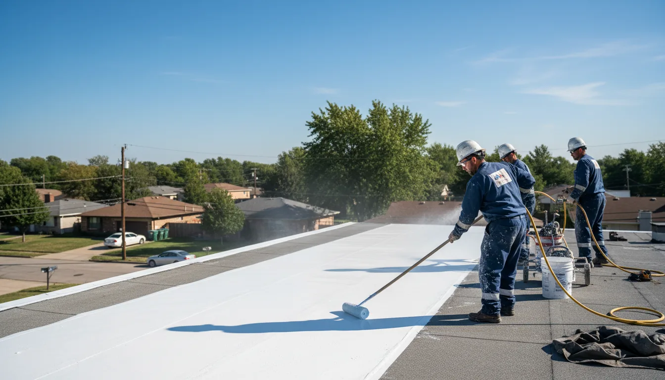Commercial roof coating in Okmulgee, OK near me